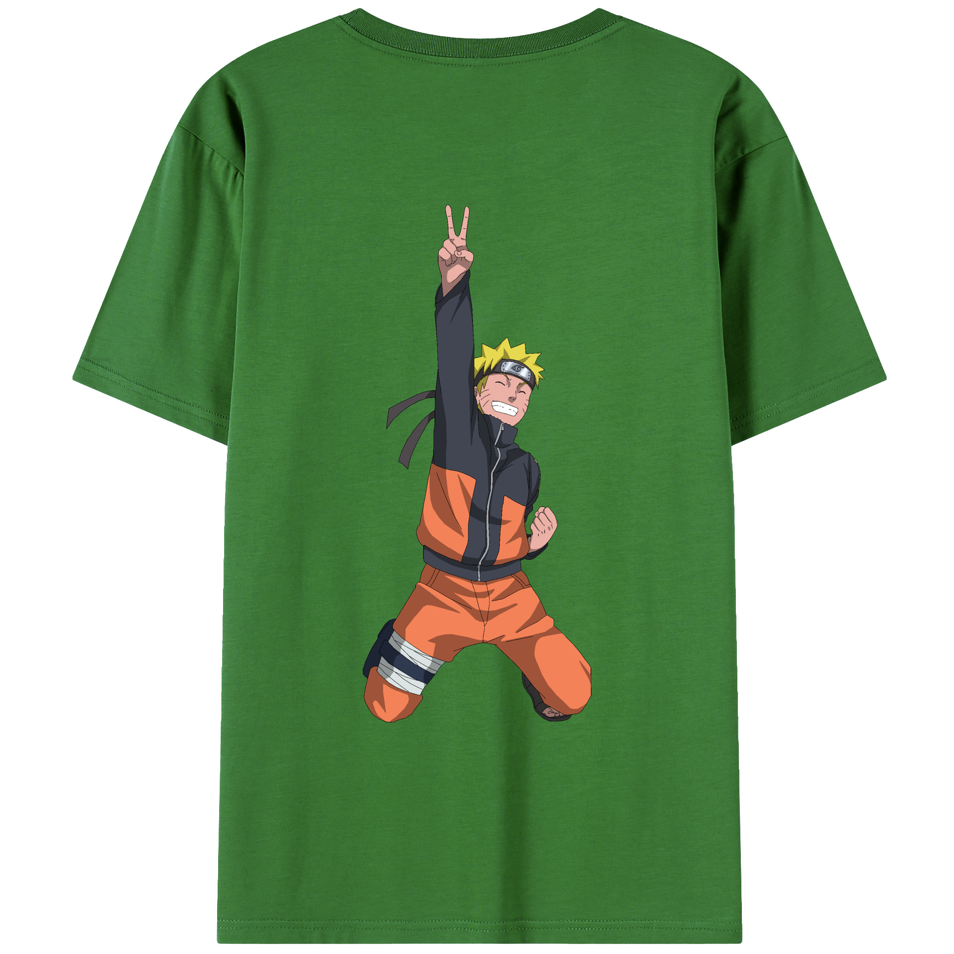 （画像用） NARUTO -ナルト- うずまき ナルト Uzumaki Naruto レディース半袖Tシャツ(バックプリント)